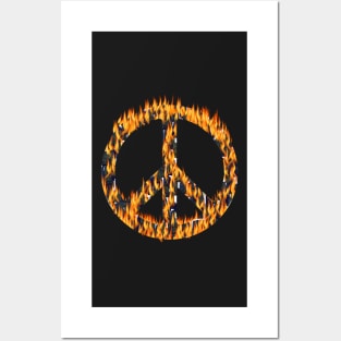 World Peace Sign Vibrant Art Graffiti Activist Posters and Art